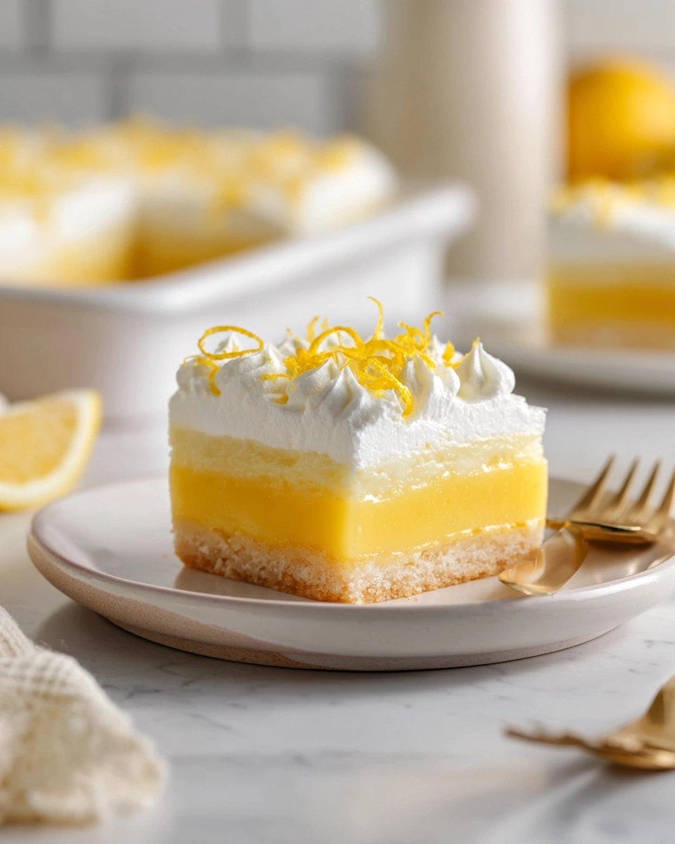 Lemon Pudding Bars