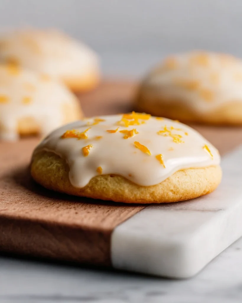 Melt In Your Mouth Italian Iced Orange Cookies 