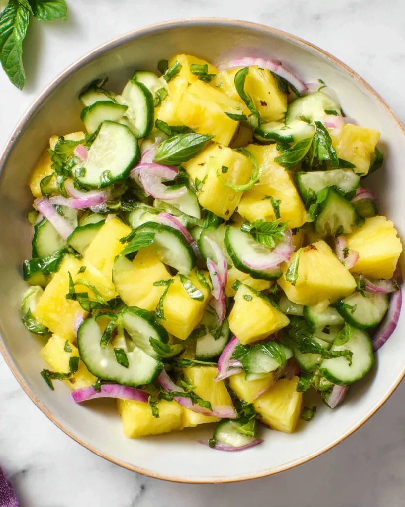Pineapple Cucumber Salad