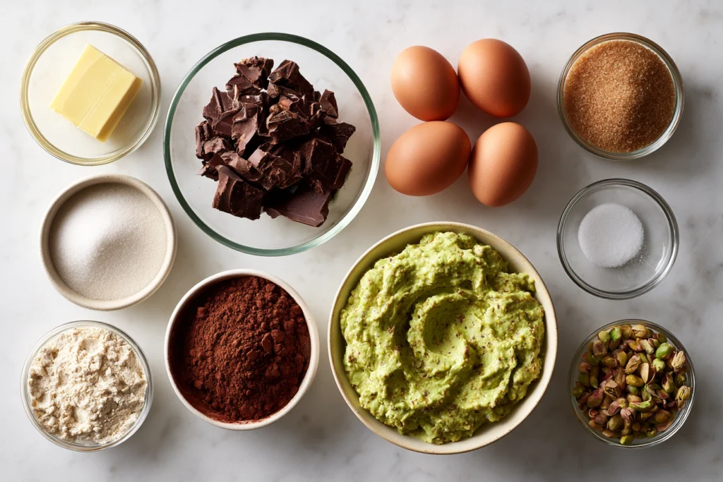 Pistachio Ferrero Rocher Brownies 