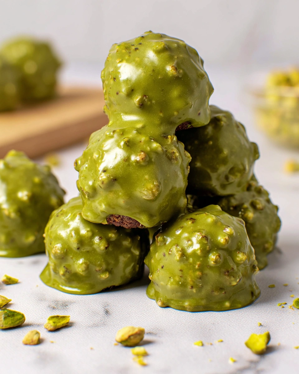 Pistachio Ferrero Rocher Brownies