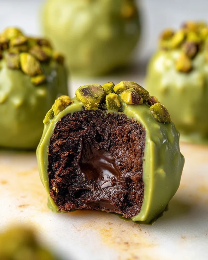 Pistachio Ferrero Rocher Brownies