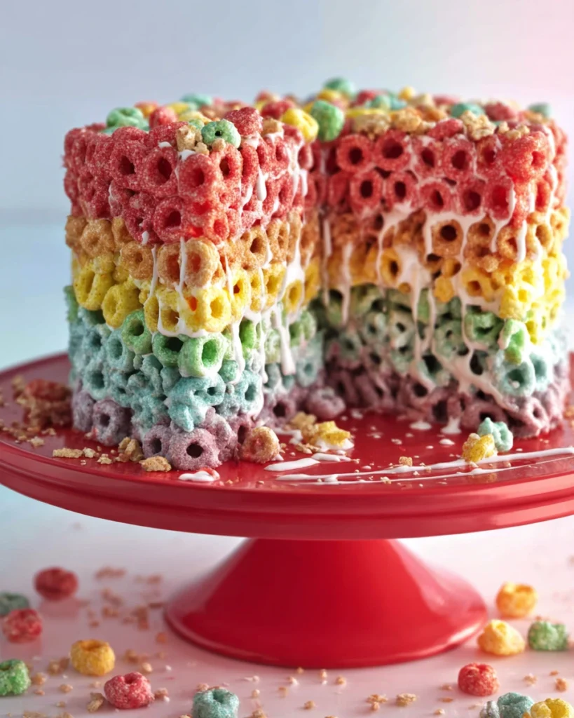 Rainbow Cereal Cake