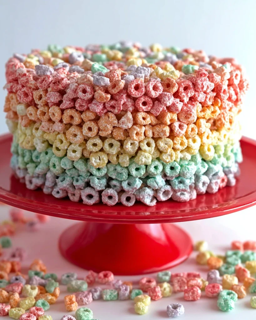 Rainbow Cereal Cake