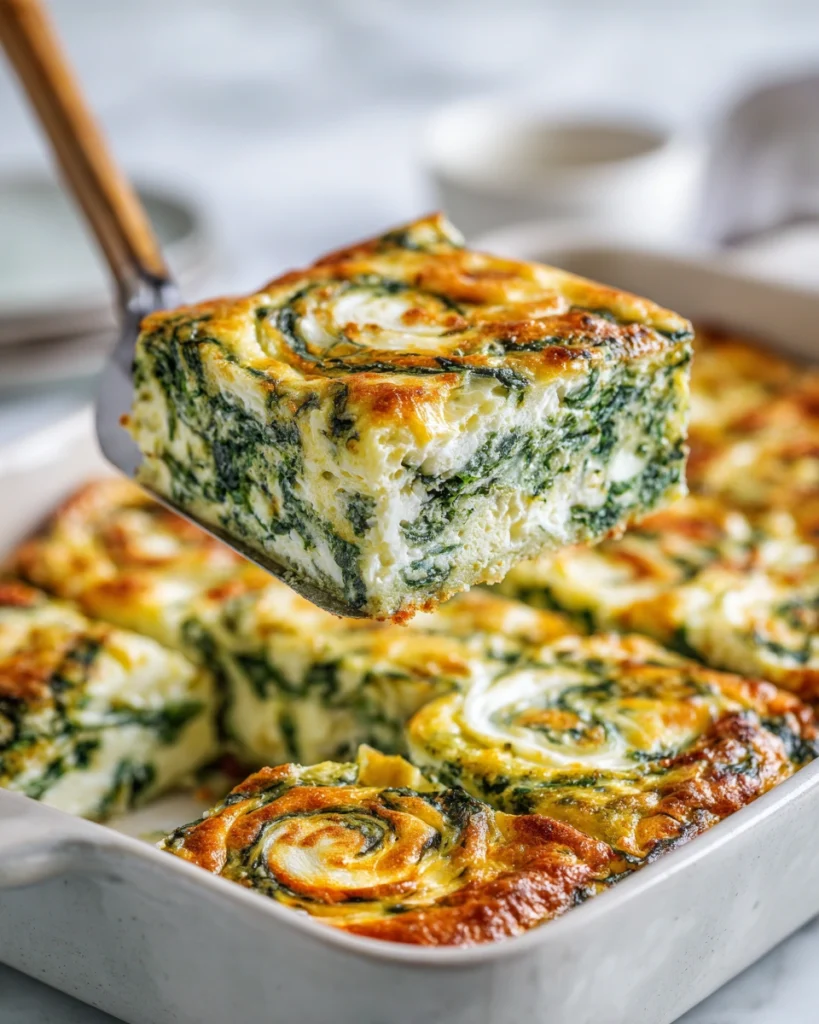 Spinach and Feta Brownies 