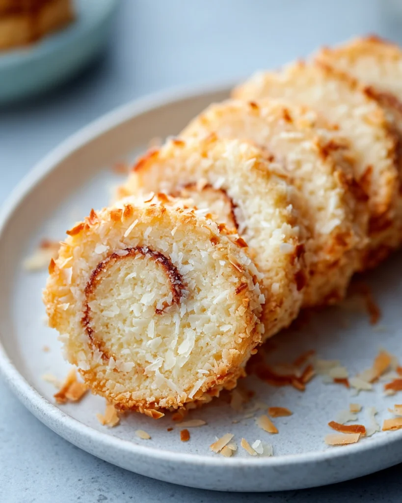 Toasted Coconut Shortbread Cookies