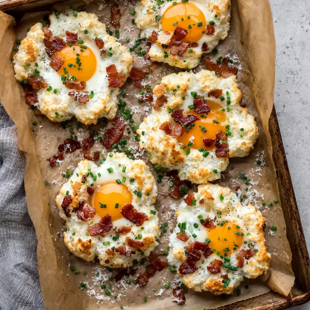 Bacon Parmesan & Chive Egg Clouds