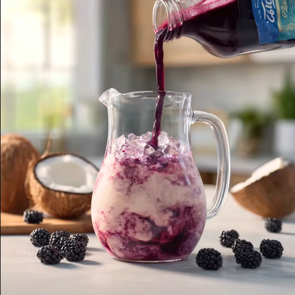 Blackberry Coconut Pink Drink