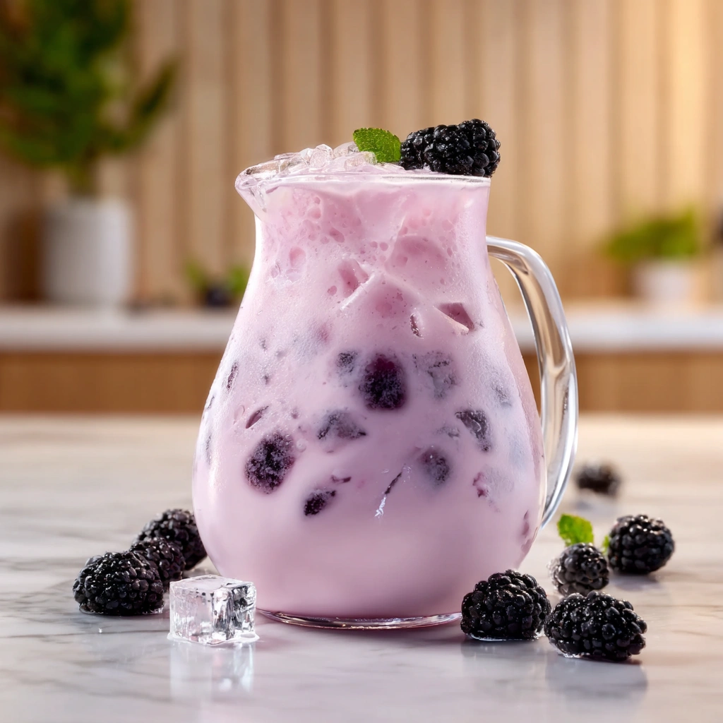 Blackberry Coconut Pink Drink