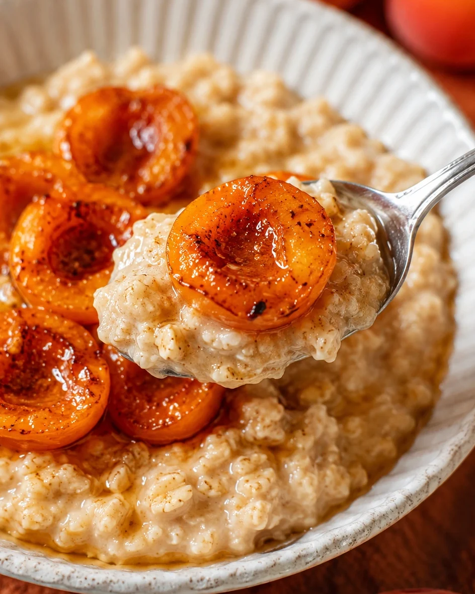 Caramelized Apricot Oatmeal