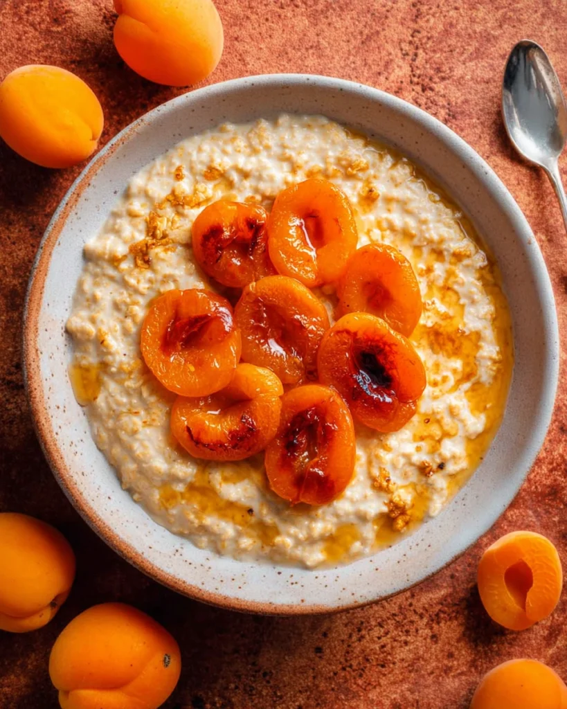 Caramelized Apricot Oatmeal