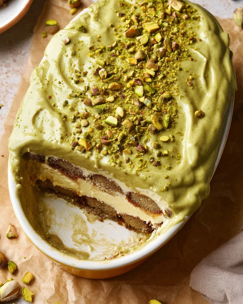 Creamy Pistachio Tiramisu