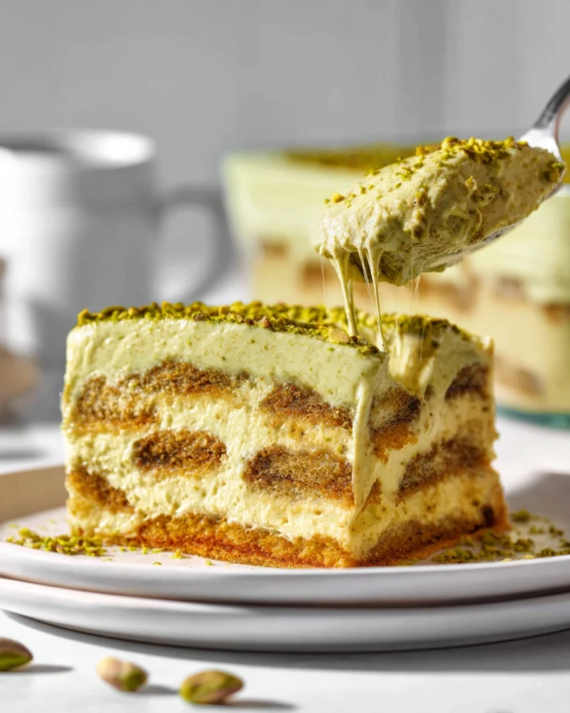 Creamy Pistachio Tiramisu