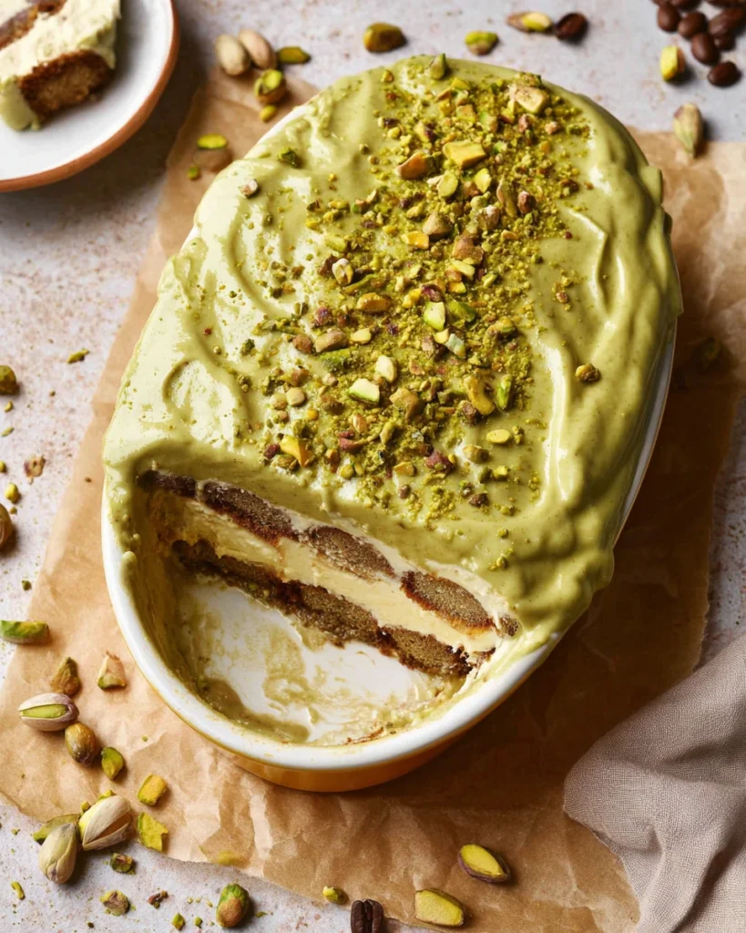 Creamy Pistachio Tiramisu