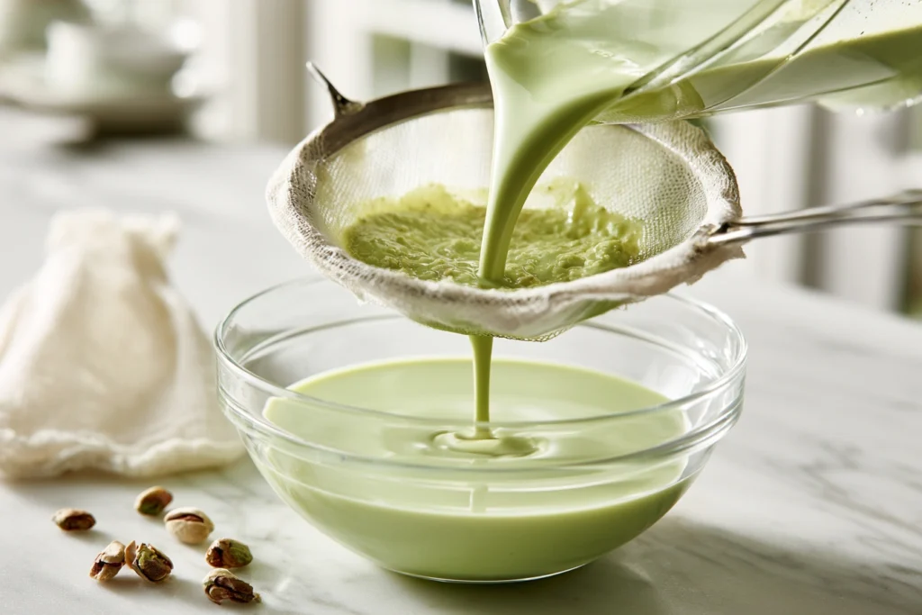 Homemade Pistachio Milk