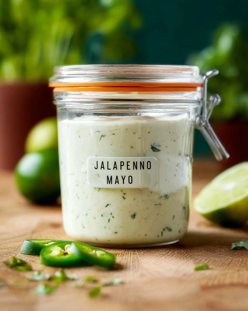 Homemade jalapeño mayo