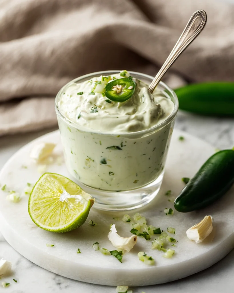 Homemade jalapeño mayo