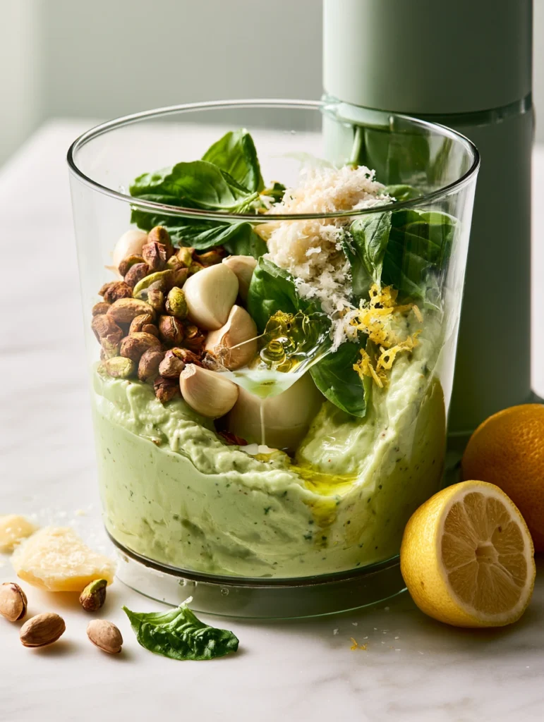 One-Pot Creamy Pistachio Pasta