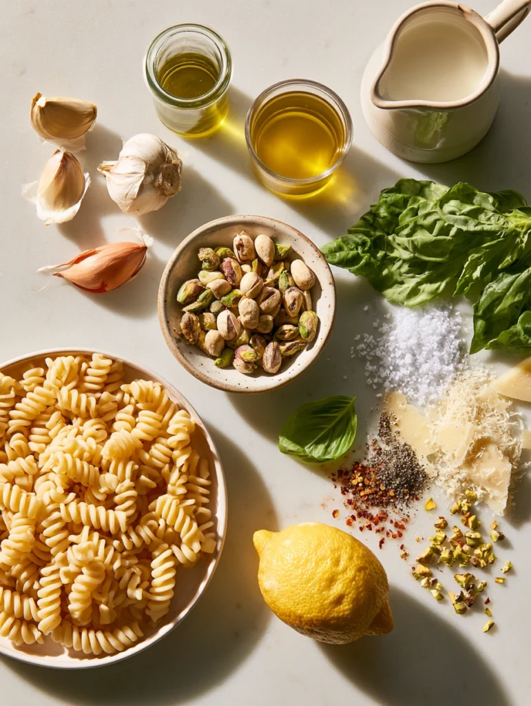 One-Pot Creamy Pistachio Pasta