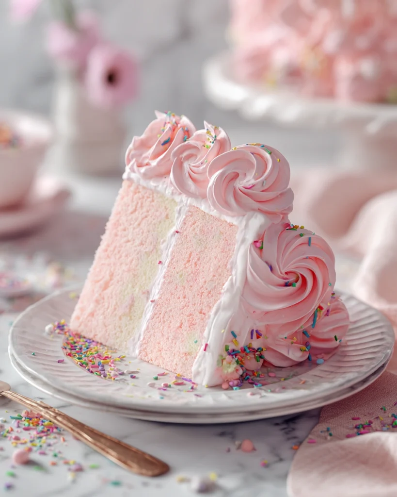 Pink Angel Food Cake