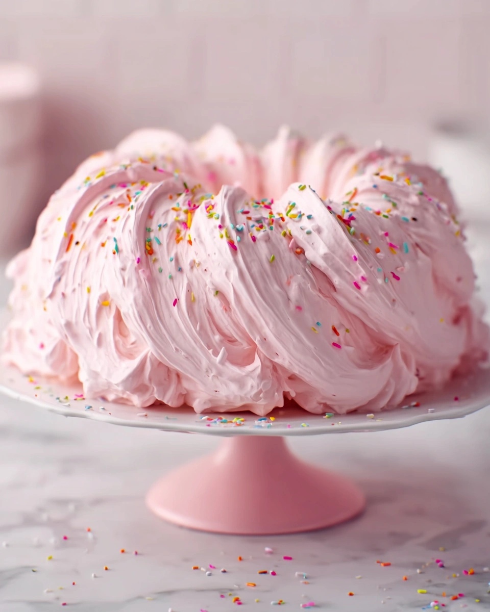 Pink Angel Food Cake