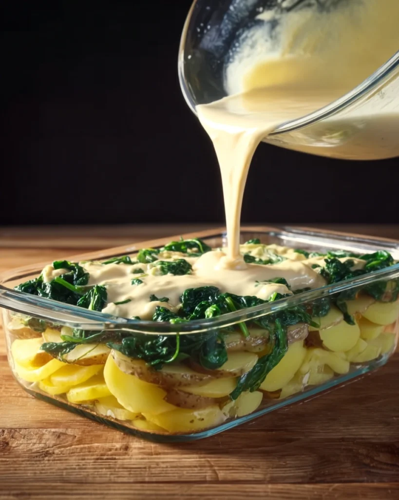Spinach and Potato Casserole