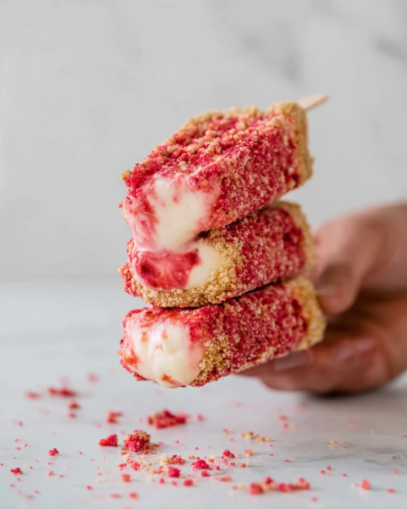 Strawberry Shortcake Popsicle Bars