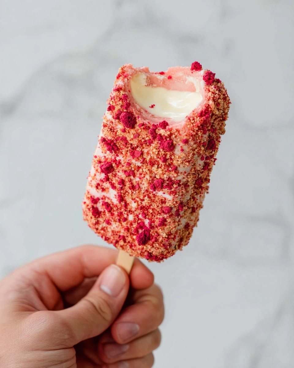 Strawberry Shortcake Popsicle Bars