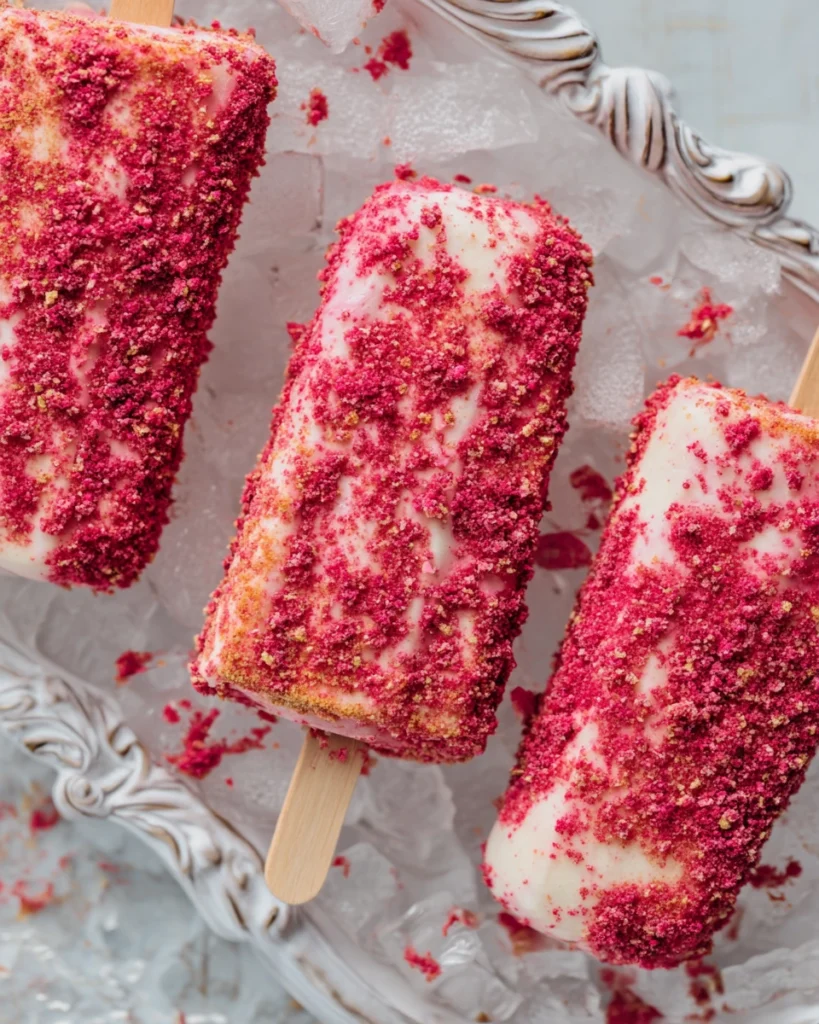 Strawberry Shortcake Popsicle Bars